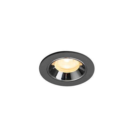 SLV 1009294 NUMINOS XS, Deckeneinbauleuchte schwarz/chrom 3000K 40°