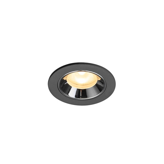 SLV 1009297 NUMINOS XS, Deckeneinbauleuchte schwarz/chrom 3000K 55°