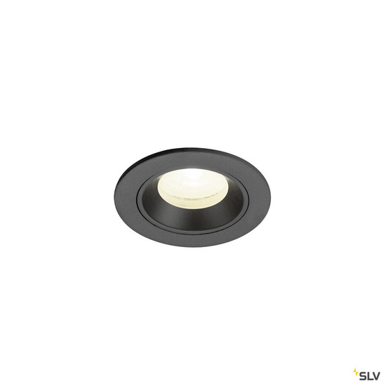 SLV 1009307 NUMINOS® XS, Deckeneinbauleuchte, 4000 K, 20°, IP20, rund, schwarz