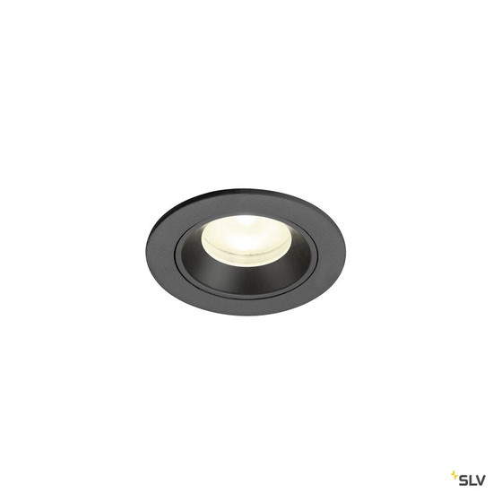 SLV 1009313 NUMINOS® XS, Deckeneinbauleuchte, 4000 K, 55°, IP20, rund, schwarz