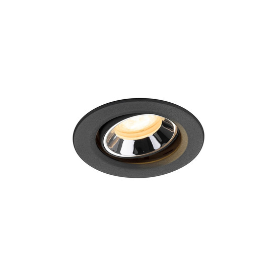 SLV 1009351 NUMINOS MOVE XS, Deckeneinbauleuchte schwarz/chrom 3000K 55°