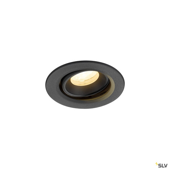 SLV 1009364 NUMINOS® MOVE XS, Deckeneinbauleuchte, 4000 K, 40°, IP20, rund, schwarz