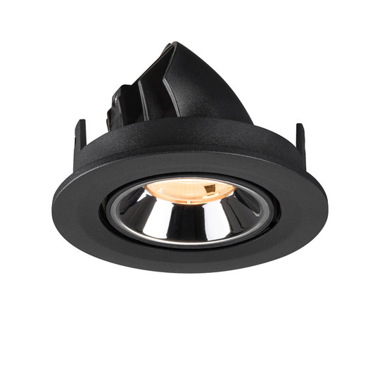 SLV 1009381 NUMINOS GIMBLE S, Deckeneinbauleuchte schwarz/chrom 2700K 20°
