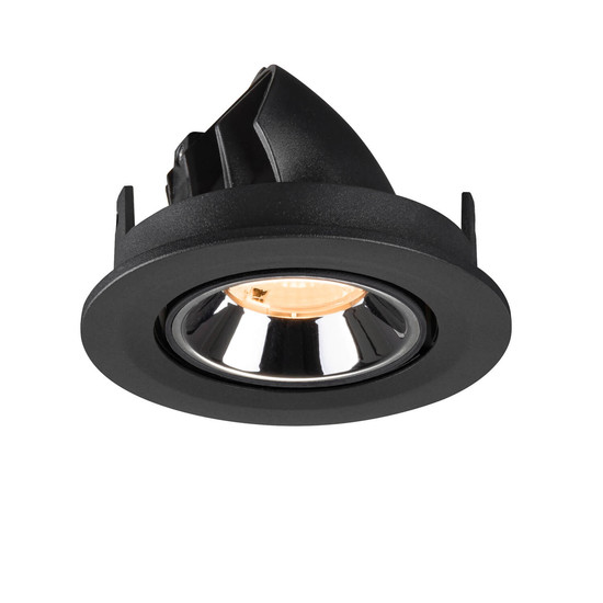 SLV 1009384 NUMINOS GIMBLE S, Deckeneinbauleuchte schwarz/chrom 2700K 40°