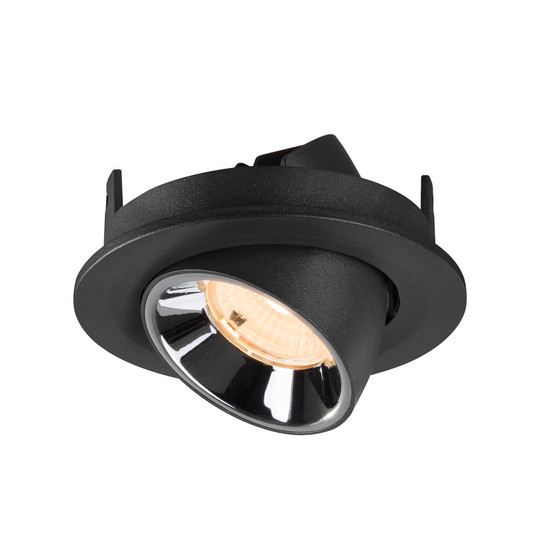 SLV 1009387 NUMINOS GIMBLE S, Deckeneinbauleuchte schwarz/chrom 2700K 55°