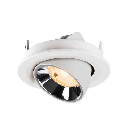 SLV 1009390 NUMINOS GIMBLE S, Deckeneinbauleuchte weiß/chrom 2700K 20°