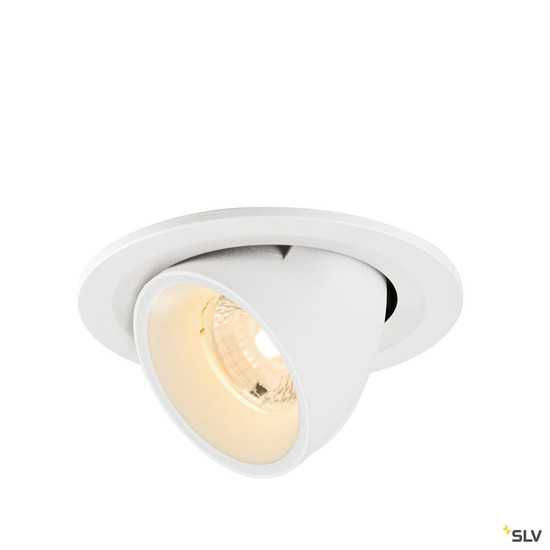 SLV 1009392 NUMINOS® GIMBLE S, Deckeneinbauleuchte, 2700 K, 40°, IP20, rund, weiß