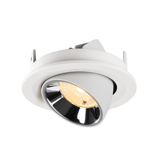 SLV 1009411 NUMINOS GIMBLE S, Deckeneinbauleuchte weiß/chrom 3000K 40°