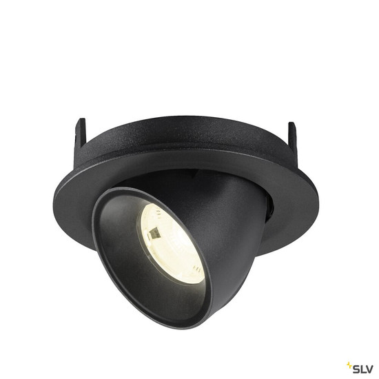SLV 1009415 NUMINOS® GIMBLE S, Deckeneinbauleuchte, 4000 K, 20°, IP20, rund, schwarz