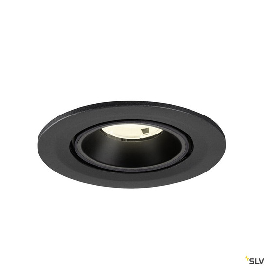 SLV 1009415 NUMINOS® GIMBLE S, Deckeneinbauleuchte, 4000 K, 20°, IP20, rund, schwarz