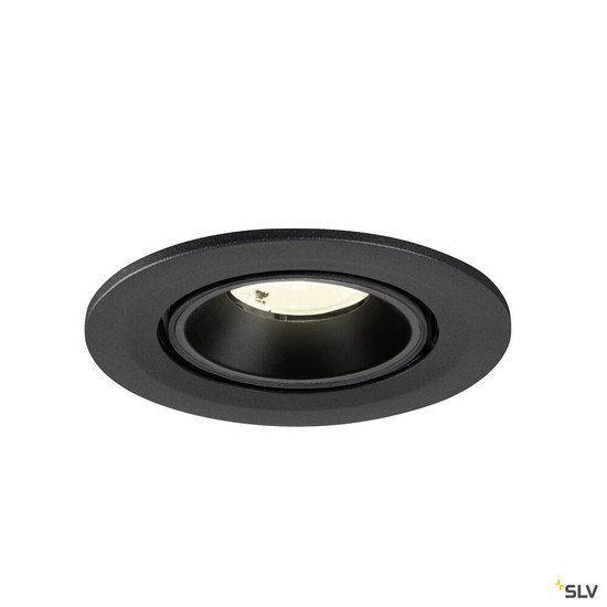 SLV 1009418 NUMINOS® GIMBLE S, Deckeneinbauleuchte, 4000 K, 40°, IP20, rund, schwarz