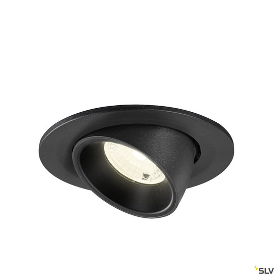 SLV 1009418 NUMINOS® GIMBLE S, Deckeneinbauleuchte, 4000 K, 40°, IP20, rund, schwarz