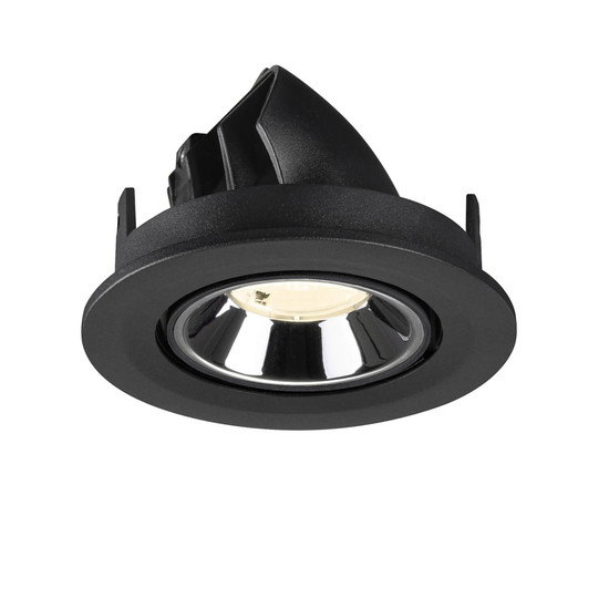 SLV 1009420 NUMINOS GIMBLE S, Deckeneinbauleuchte schwarz/chrom 4000K 40°