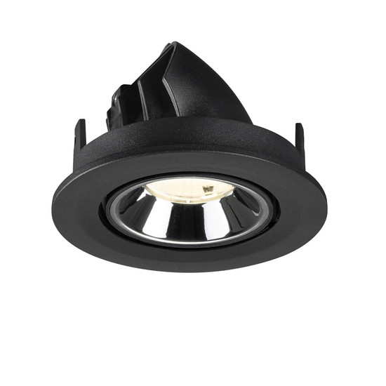 SLV 1009423 NUMINOS GIMBLE S, Deckeneinbauleuchte schwarz/chrom 4000K 55°