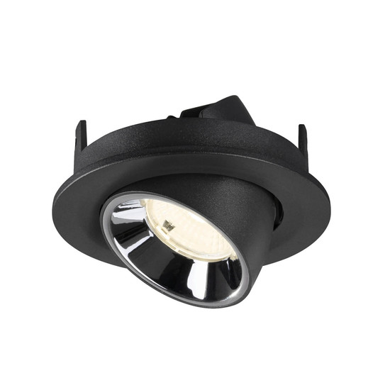 SLV 1009423 NUMINOS GIMBLE S, Deckeneinbauleuchte schwarz/chrom 4000K 55°