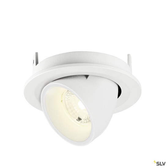 SLV 1009428 NUMINOS® GIMBLE S, Deckeneinbauleuchte, 4000 K, 40°, IP20, rund, weiß