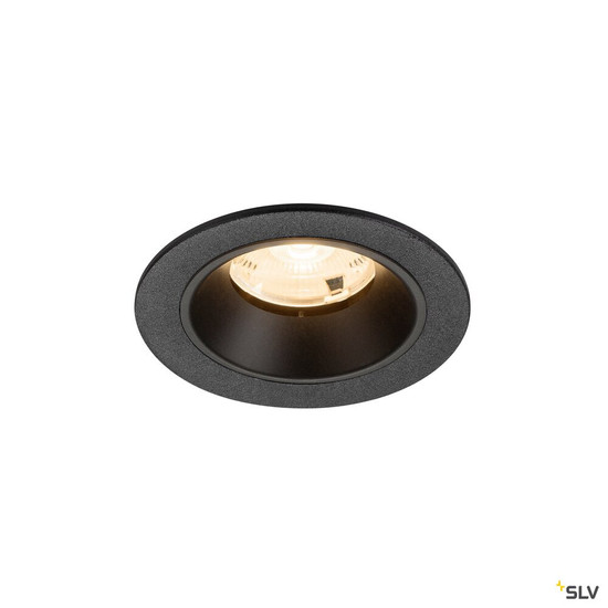 SLV 1009433 NUMINOS® S, Deckeneinbauleuchte, 2700 K, 20°, IP20, rund, schwarz