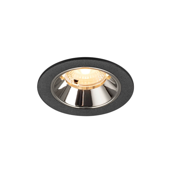SLV 1009456 NUMINOS S, Deckeneinbauleuchte schwarz/chrom 3000K 40°