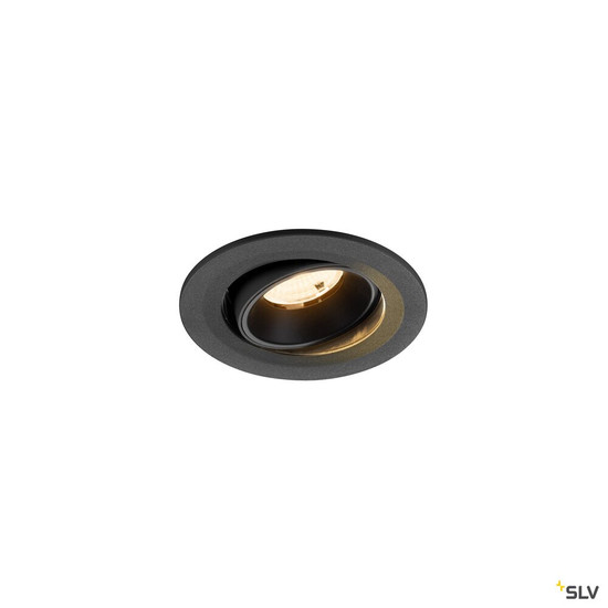 SLV 1009493 NUMINOS® MOVE S, Deckeneinbauleuchte, 2700 K, 55°, IP20, rund, schwarz