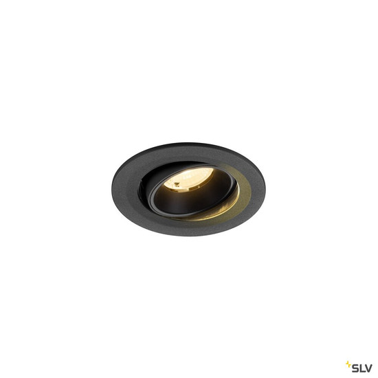 SLV 1009508 NUMINOS® MOVE S, Deckeneinbauleuchte, 3000 K, 40°, IP20, rund, schwarz