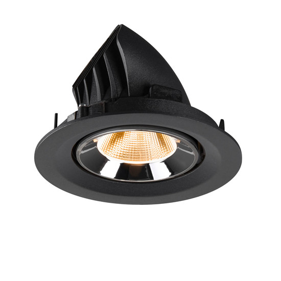 SLV 1009543 NUMINOS GIMBLE M, Deckeneinbauleuchte schwarz/chrom 2700K 20°