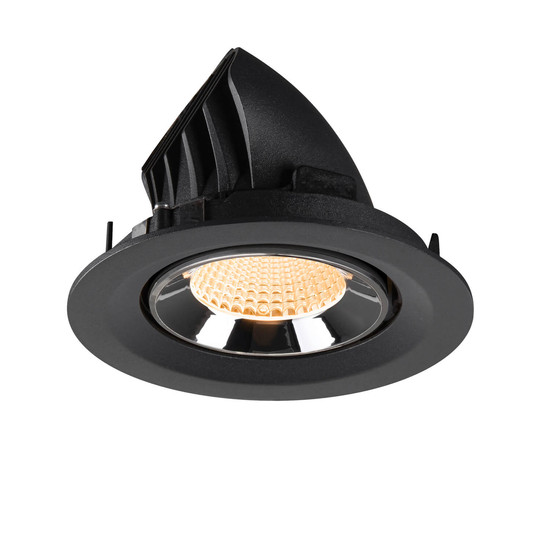 SLV 1009546 NUMINOS GIMBLE M, Deckeneinbauleuchte schwarz/chrom 2700K 40°