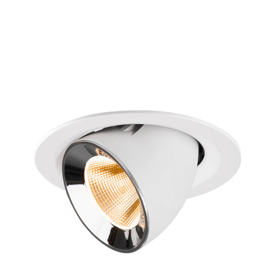 SLV 1009552 NUMINOS GIMBLE M, Deckeneinbauleuchte weiß/chrom 2700K 20°
