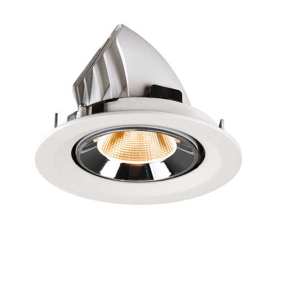 SLV 1009552 NUMINOS GIMBLE M, Deckeneinbauleuchte weiß/chrom 2700K 20°