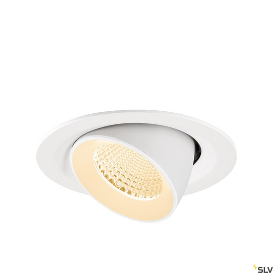 SLV 1009554 NUMINOS® GIMBLE M, Deckeneinbauleuchte,, 2700 K, 40°, weiß