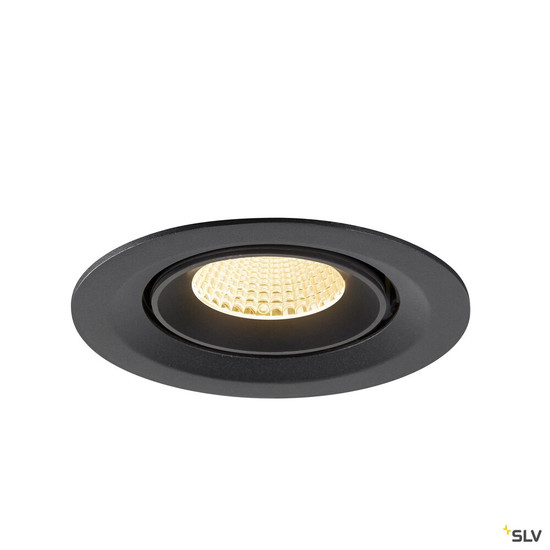 SLV 1009562 NUMINOS® GIMBLE M, Deckeneinbauleuchte,, 3000 K, 40°, schwarz