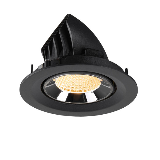 SLV 1009564 NUMINOS GIMBLE M, Deckeneinbauleuchte schwarz/chrom 3000K 40°