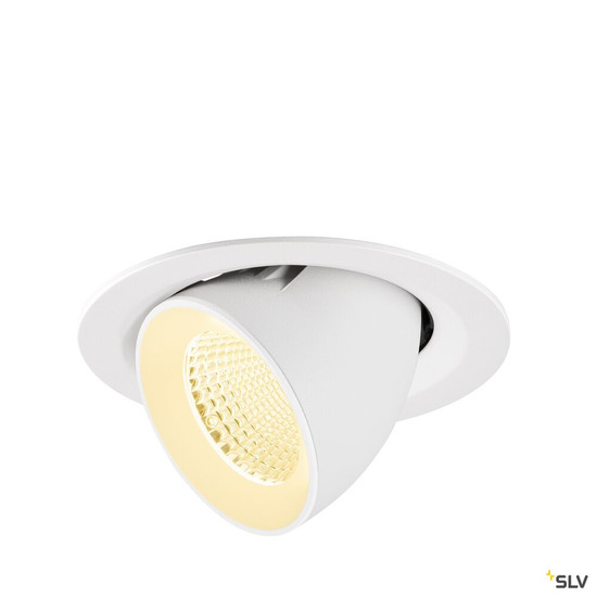 SLV 1009572 NUMINOS® GIMBLE M, Deckeneinbauleuchte,, 3000 K, 40°, weiß