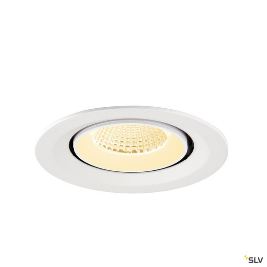 SLV 1009572 NUMINOS® GIMBLE M, Deckeneinbauleuchte,, 3000 K, 40°, weiß