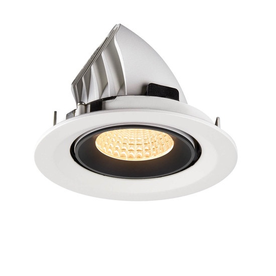SLV 1009574 NUMINOS GIMBLE M, Deckeneinbauleuchte weiß/schwarz 3000K 55°