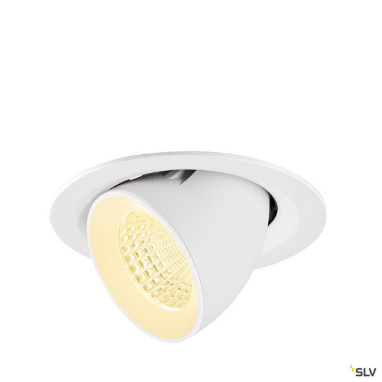 SLV 1009575 NUMINOS® GIMBLE M, Deckeneinbauleuchte,, 3000 K, 55°, weiß