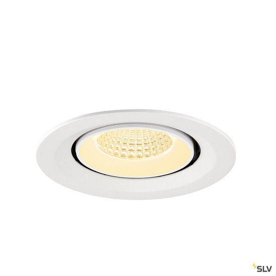 SLV 1009575 NUMINOS® GIMBLE M, Deckeneinbauleuchte,, 3000 K, 55°, weiß