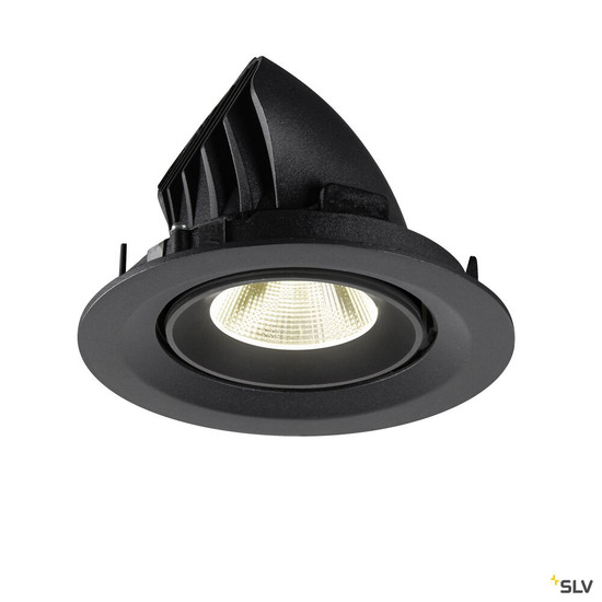 SLV 1009577 NUMINOS® GIMBLE M, Deckeneinbauleuchte,, 4000 K, 20°, schwarz