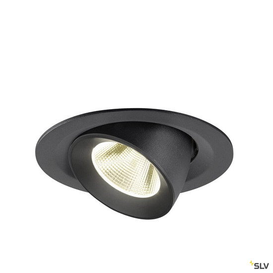 SLV 1009577 NUMINOS® GIMBLE M, Deckeneinbauleuchte,, 4000 K, 20°, schwarz