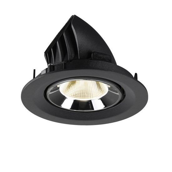 SLV 1009579 NUMINOS GIMBLE M, Deckeneinbauleuchte schwarz/chrom 4000K 20°