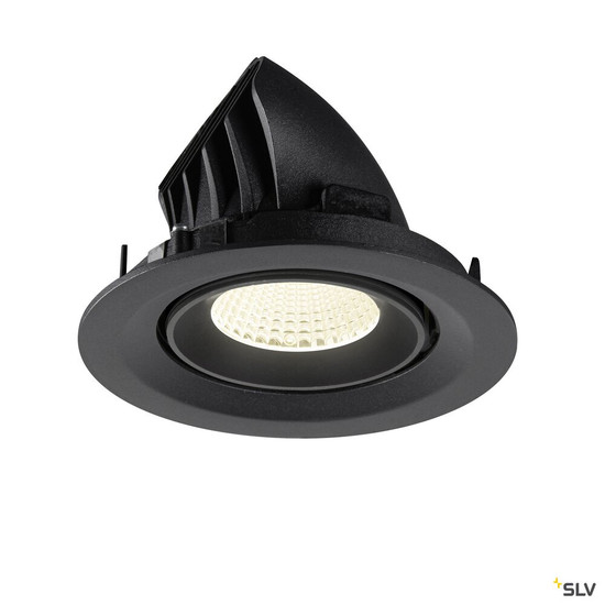 SLV 1009580 NUMINOS® GIMBLE M, Deckeneinbauleuchte,, 4000 K, 40°, schwarz