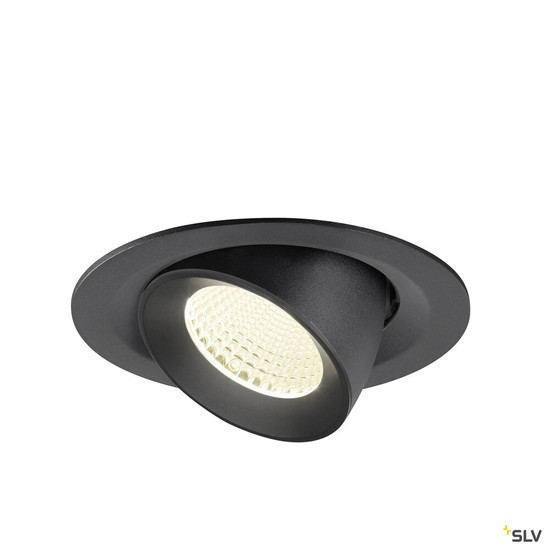 SLV 1009580 NUMINOS® GIMBLE M, Deckeneinbauleuchte,, 4000 K, 40°, schwarz