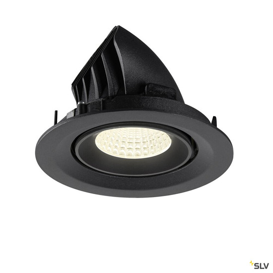 SLV 1009583 NUMINOS® GIMBLE M, Deckeneinbauleuchte,, 4000 K, 55°, schwarz