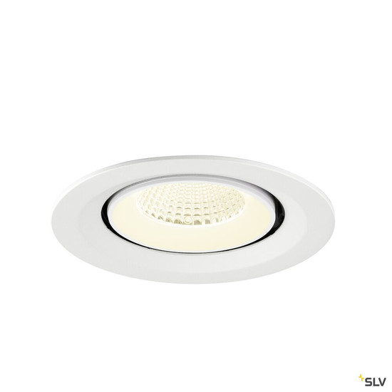 SLV 1009590 NUMINOS® GIMBLE M, Deckeneinbauleuchte,, 4000 K, 40°, weiß