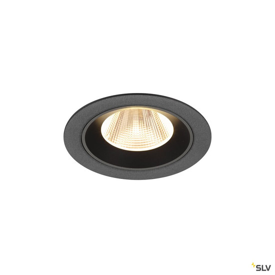 SLV 1009595 NUMINOS® M, Deckeneinbauleuchte, 2700 K, 20°, IP20, rund, schwarz