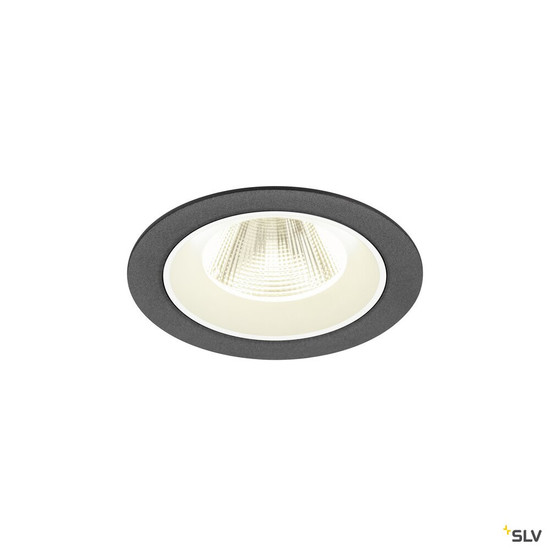 SLV 1009632 NUMINOS® M, Deckeneinbauleuchte, 4000 K, 20°, IP20, rund, schwarz / weiß