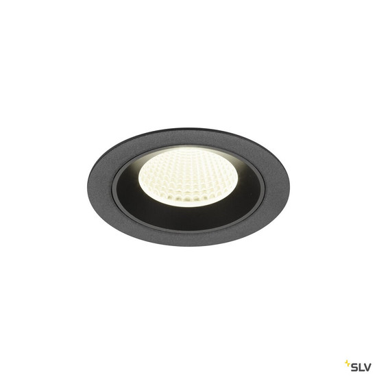 SLV 1009634 NUMINOS® M, Deckeneinbauleuchte, 4000 K, 40°, IP20, rund, schwarz