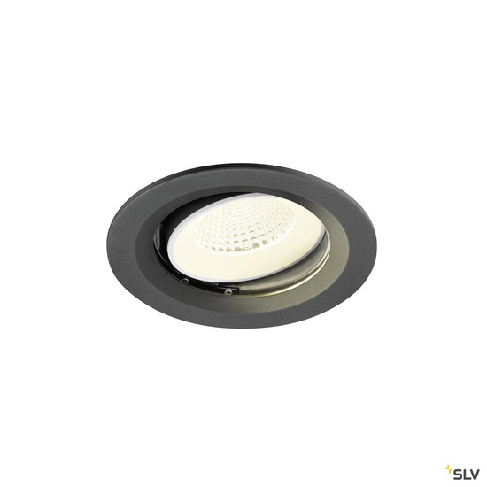 SLV 1009689 NUMINOS® MOVE M, Deckeneinbauleuchte, 4000 K, 40°, IP20, rund, schwarz / weiß