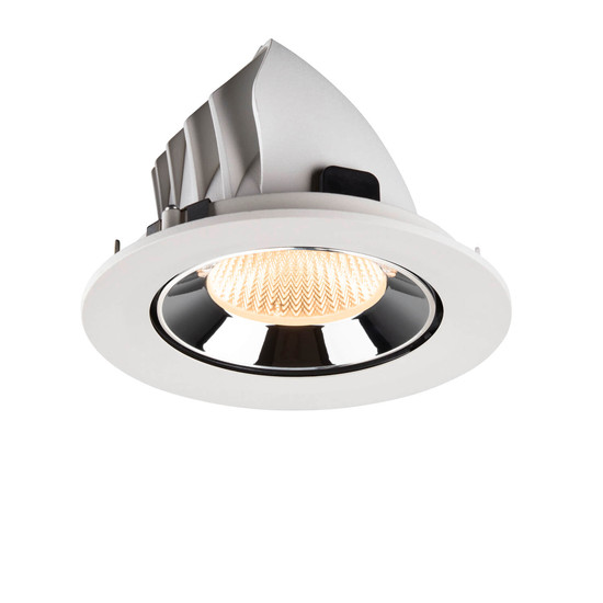 SLV 1009717 NUMINOS GIMBLE L, Deckeneinbauleuchte weiß/chrom 2700K 40°
