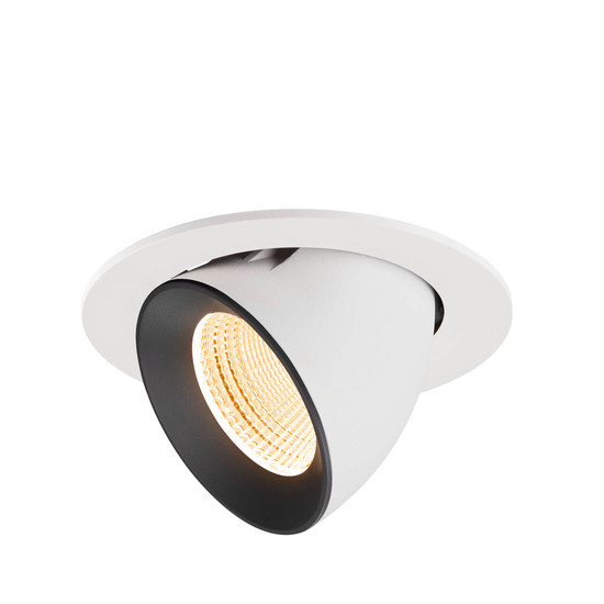SLV 1009718 NUMINOS GIMBLE L, Deckeneinbauleuchte weiß/schwarz 2700K 55°