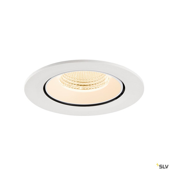 SLV 1009719 NUMINOS® GIMBLE L, Deckeneinbauleuchte, 2700 K, 55°, IP20, rund, weiß